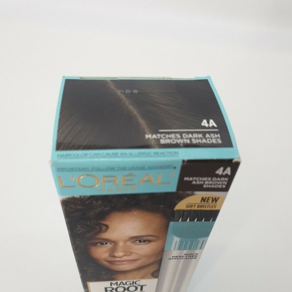 Loreal Root Rescue 10 Minute Root Permanent Hair Coloring Kit #4A DARK ASH BROWN - Picture 5 of 6